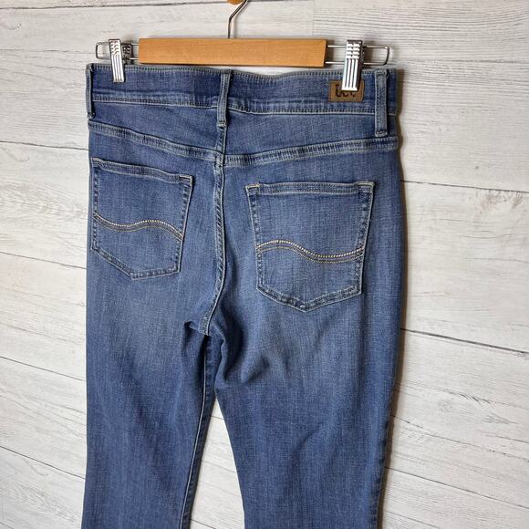 Lee Jeans Womens Size 6 Medium Regular Fit Bootcut Mid Rise Flex Motion Denim - Picture 14 of 16
